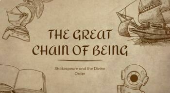 Preview of The Great Chain of Being -- Shakespeare PowerPoint and Research Activity