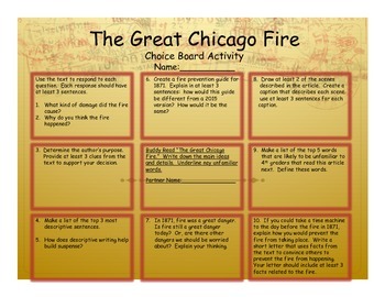 informative essay on the great chicago fire