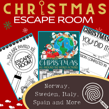 Preview of The Great Christmas All Around the World Expedition Escape Room (11 countries)