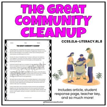 Preview of The Great Community Cleanup: Short story & more!