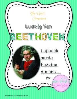 Preview of The Great Composers- Beethoven lapbook