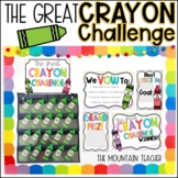 The Great Crayon Challenge Editable | Bulletin Board or Go