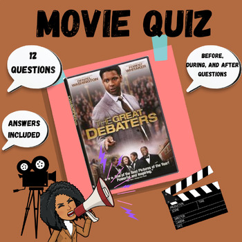 Preview of The Great Debaters Movie Questions