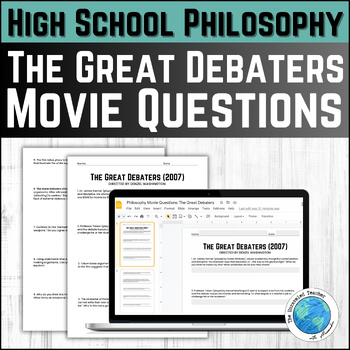 Preview of The Great Debaters Movie Questions for High School Philosophy Courses