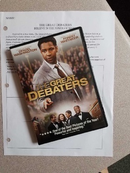 The Great Debaters movie analysis: overcoming adversity graphic organizer