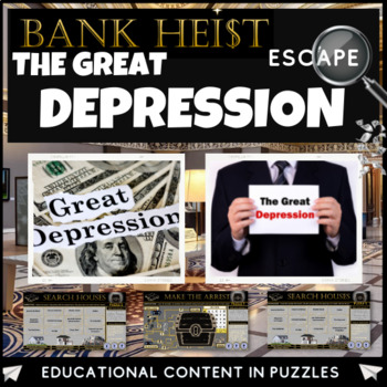 Preview of The Great Depression Escape Room
