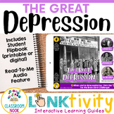 The Great Depression LINKtivity® (Causes, The Dust Bowl, T