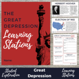 The Great Depression Learning Stations - Great Way to Star