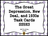 The Great Depression, New Deal, and 1930s Task Cards (GMAS