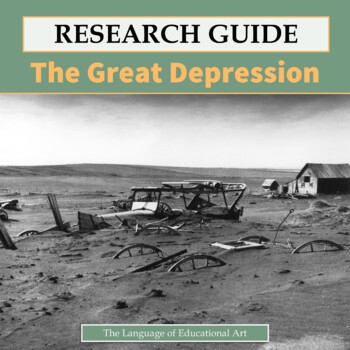 Preview of The Great Depression Research Paper Project — History ELA — CCSS Rubrics