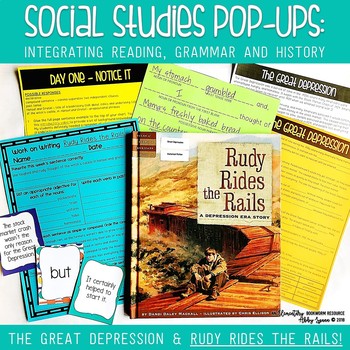 Preview of The Great Depression & Rudy Rides the Rails (Social Studies Pop-Ups)