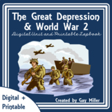 The Great Depression | World War 2 | Digital + Printable |
