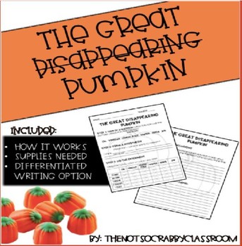 Preview of The Great Disappearing Pumpkin