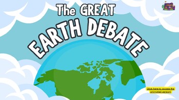 Preview of The Great Earth Debate - Earth Day Discussion Question Slides Presentation