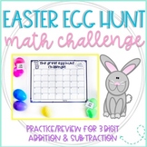 Easter Egg Hunt for 3 Digit Addition & Subtraction