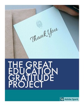 Preview of The Great Education Gratitude Project (AJ Jacobs)