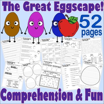 Preview of The Great Eggscape John Jory Read Aloud Book Companion Reading Comprehension