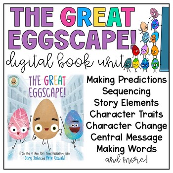 Preview of The Great Eggscape Online Digital Reading Resource Google Slides™
