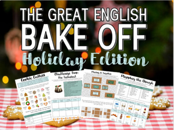 Preview of The Great English Bake Off: Holiday Edition - Project Based Learning