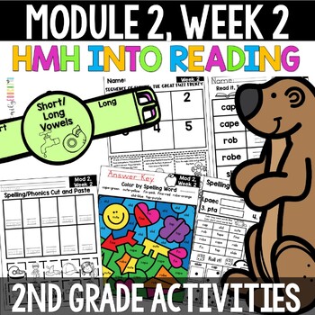Preview of The Great Fuzz Frenzy Module 2 Week 2 HMH Into Reading 2nd Grade PRINT / Digital
