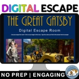 The Great Gatsby Digital Escape Room Review Game Activity