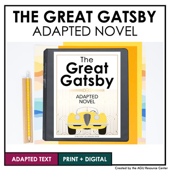 Preview of The Great Gatsby | Adapted Novel | Special Education