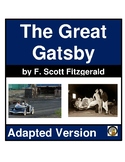 The Great Gatsby - Adapted Novel l Questions & Test l ELA 