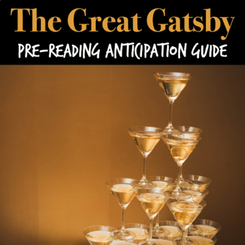 Preview of The Great Gatsby Anticipation Guide & Group Questions | Pre-Reading Activities