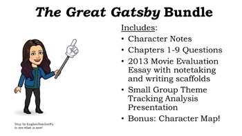 Preview of The Great Gatsby Bundle