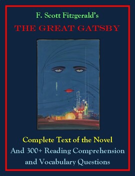 Preview of The Great Gatsby - Chapter 1: Reading Comprehension, & Vocabulary Questions