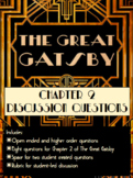 The Great Gatsby: Chapter 2 Discussion Activity