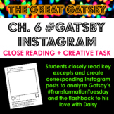 The Great Gatsby Chapter 6 Instagram Posts: Excerpt Analys