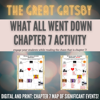Preview of The Great Gatsby Chapter 7 Activity | Digital and Print