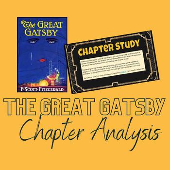 Preview of The Great Gatsby Chapter Analysis Slides