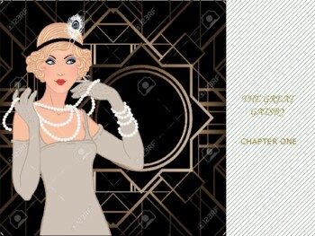 Preview of The Great Gatsby, Chapter One, a powerpoint discussion/lecture
