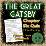 The Great Gatsby Chapter Six Quiz - Cloze Reading Activity