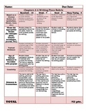 Great Gatsby Ch. 4-6 Writing Rubric w/ Example