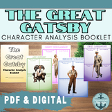 The Great Gatsby Character Analysis Booklet -Reading the C
