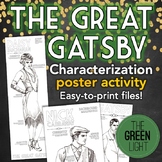 The Great Gatsby Characterization Poster Activity - Ready 