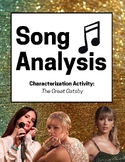 The Great Gatsby: Characterization Song Analysis