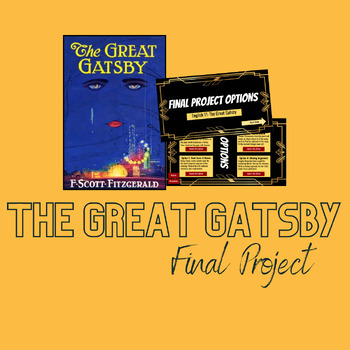 Preview of The Great Gatsby Choice Board Final