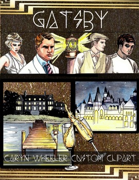 Preview of The Great Gatsby Clip Art Package