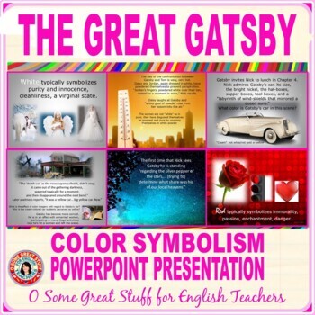 THE GREAT GATSBY COLOR SYMBOLISM Vibrant and Engaging PowerPoint