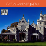 The Great Gatsby Differentiated Activity Menu