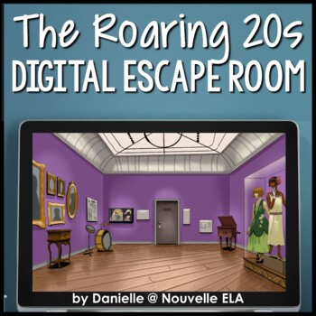 Preview of The Great Gatsby Digital Escape Room - Introduction to the Roaring 20s