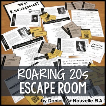 Preview of The Great Gatsby Escape Room - The Roaring 20s Introduction - Roaring Twenties