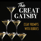 The Great Gatsby Essay TDA Writing Prompts, Grading Rubric