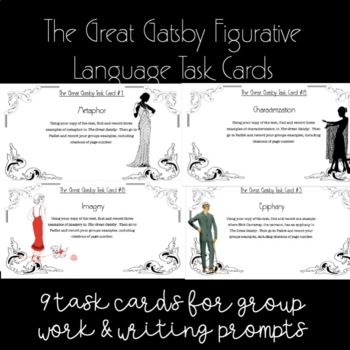 Preview of FREE - The Great Gatsby - Figurative Language Prompts