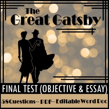 Preview of The Great Gatsby Final Test