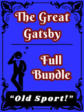 The Great Gatsby Full Book Bundle (PowerPoint; Lessons/Qui